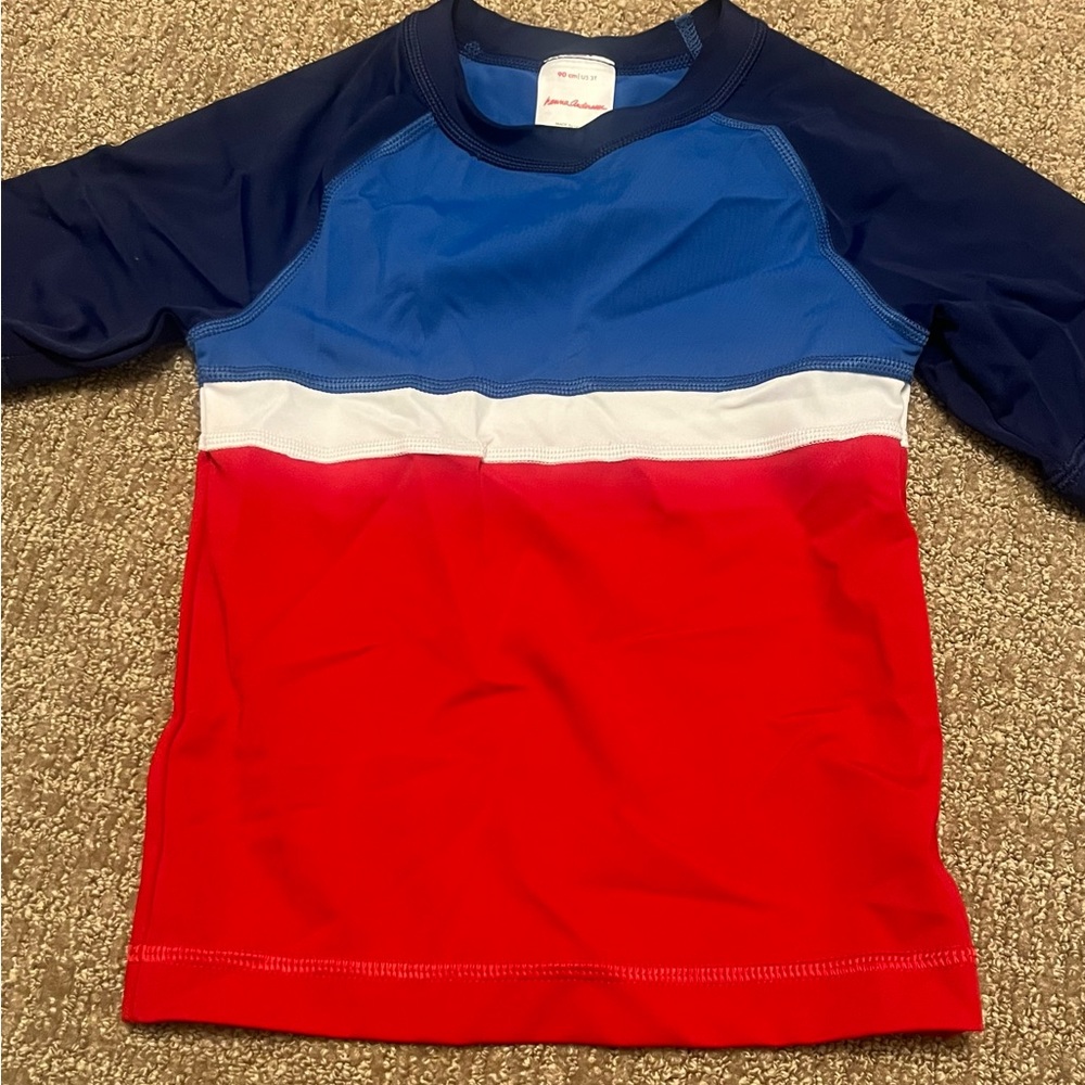 Hanna Andersson Rash Guard Swim Shirt for Boys 3T 90cm
